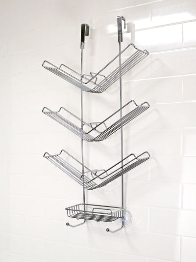 Showerdrape Silver Atrium Shower Caddy
