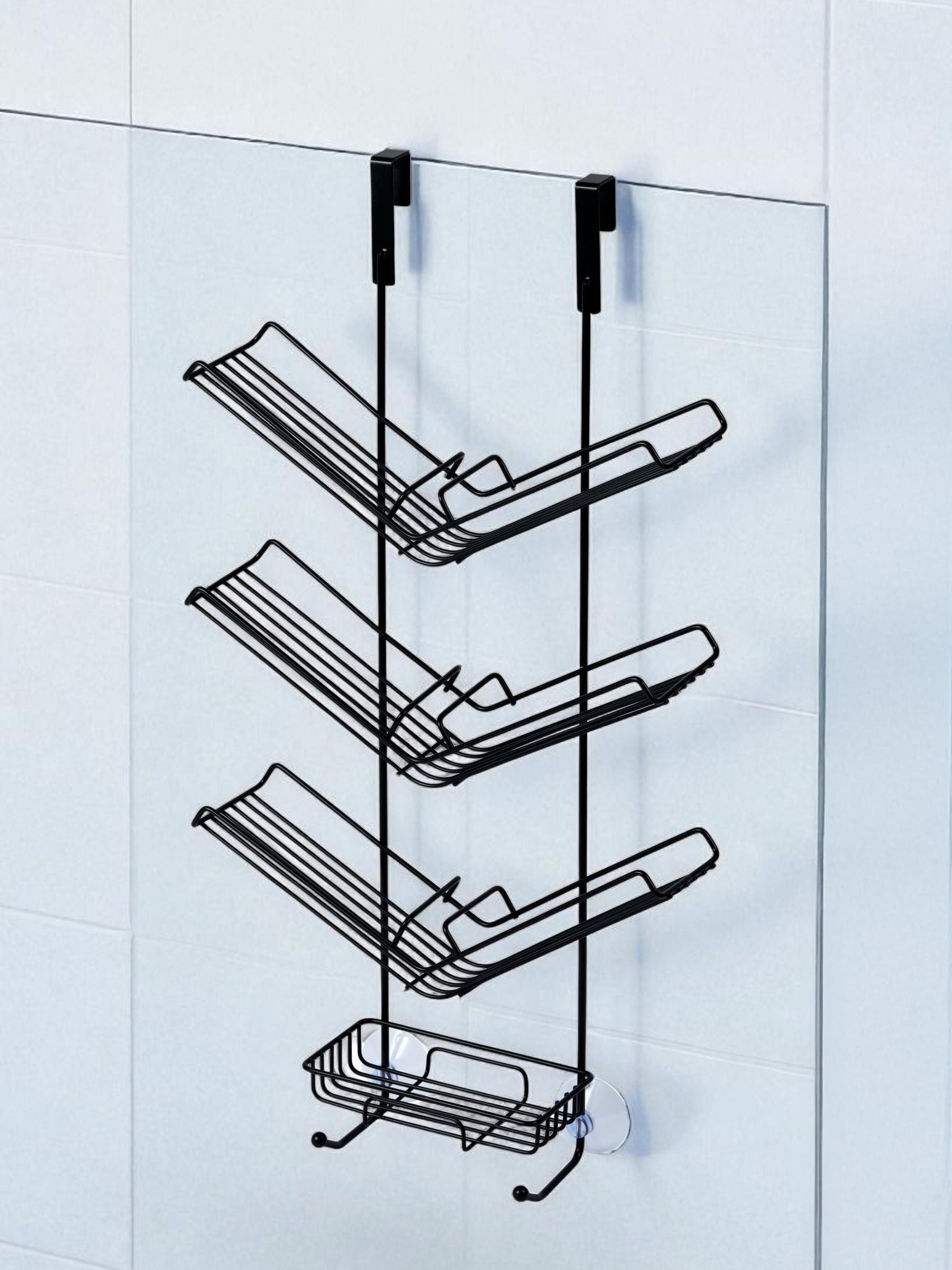 Showerdrape Black Atrium Shower Caddy