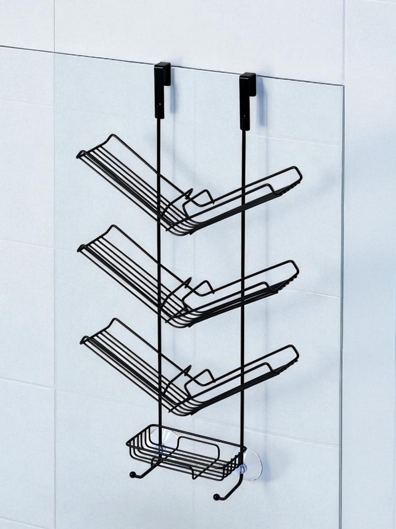 Showerdrape Black Atrium Shower Caddy
