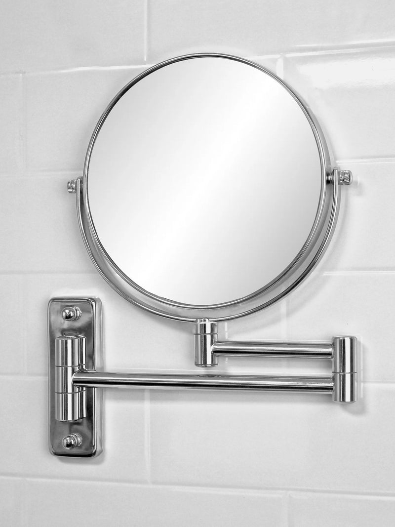 Showerdrape chrome Lindos extendable shaving mirror (British brand)
