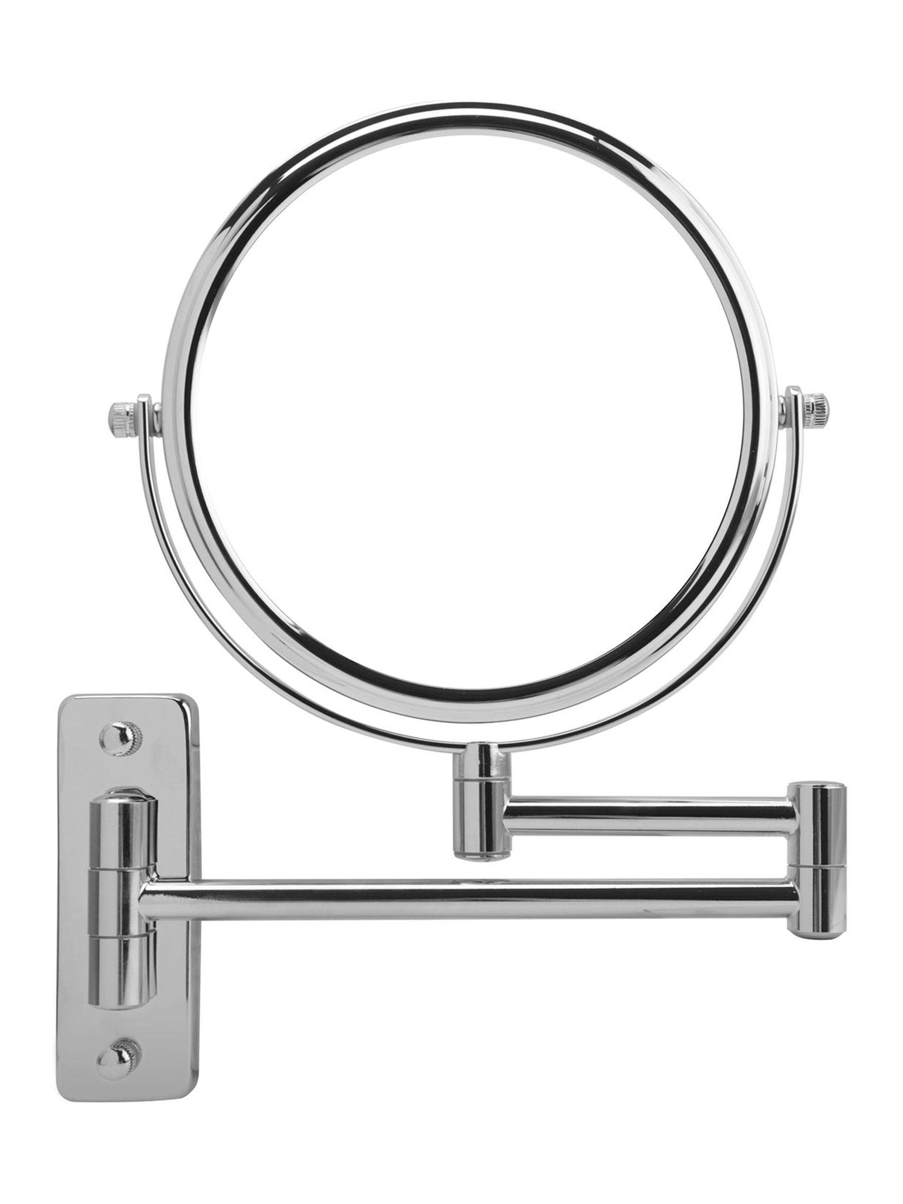 Showerdrape chrome Lindos extendable shaving mirror (British brand)