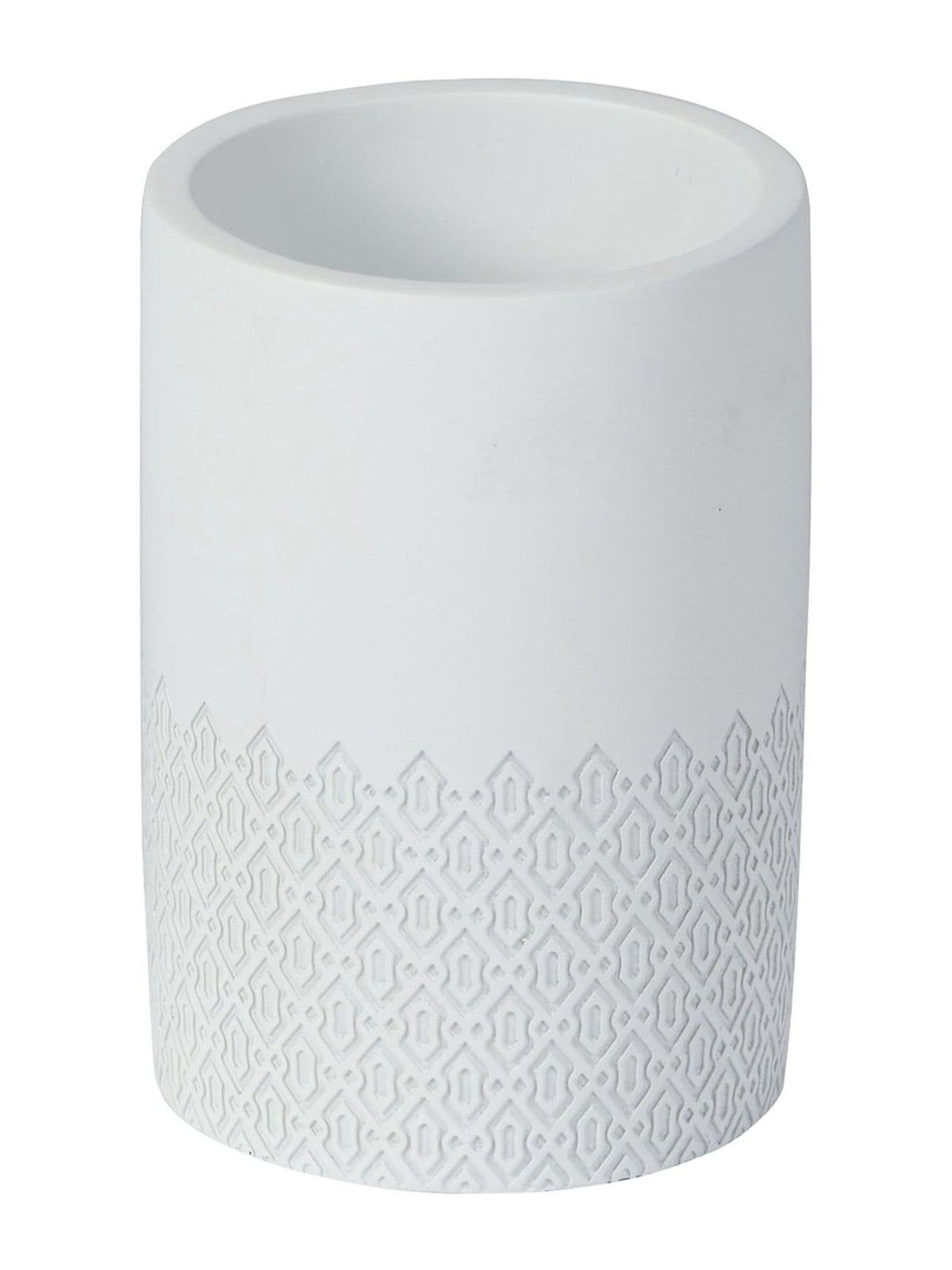 Showerdrape White Chantilly Tumbler