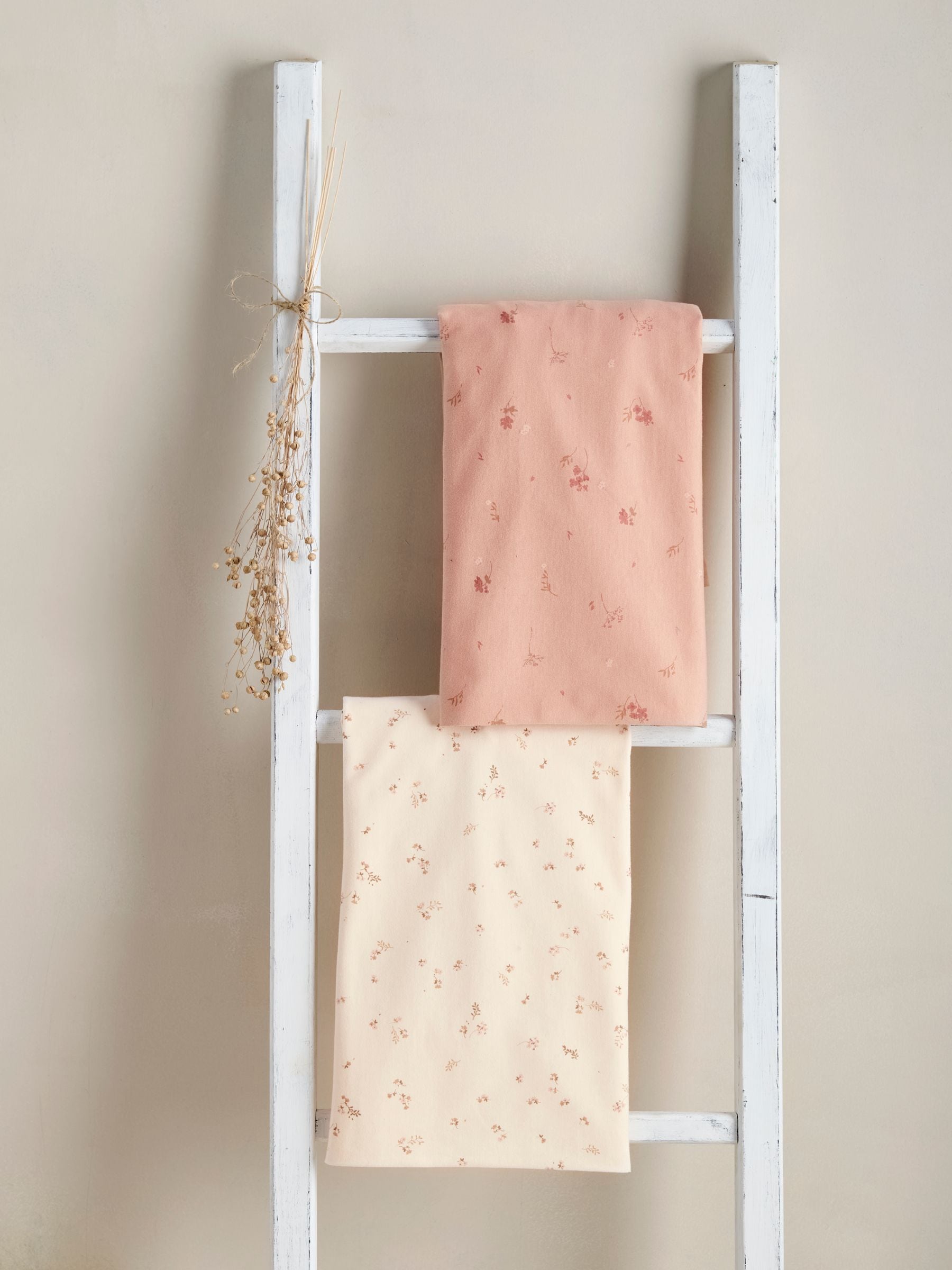 Mamas & Papas Wildflower Pink fitted sheets, imported from the UK