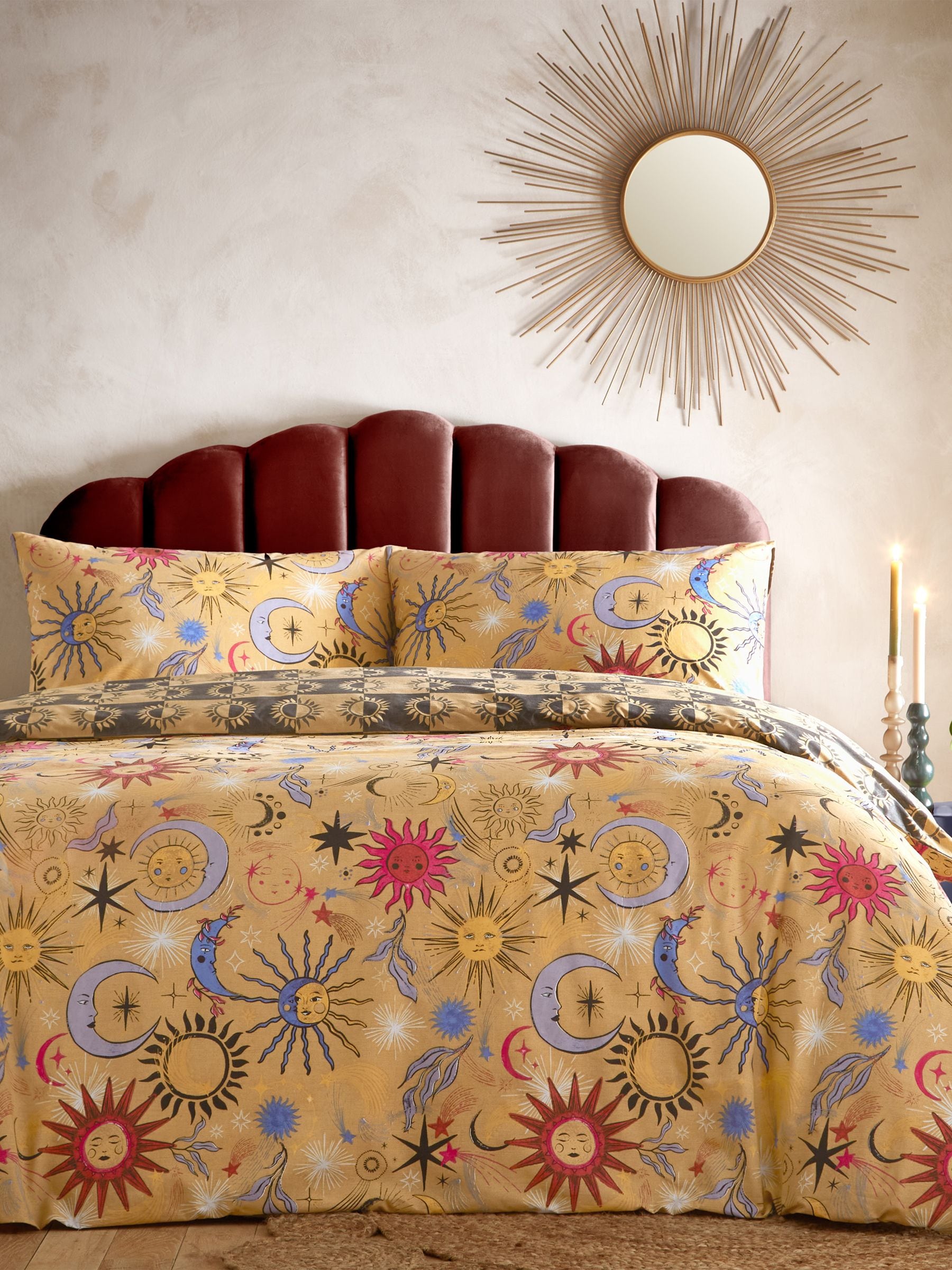 Ethereal Star reversible duvet cover and pillowcase set - British product