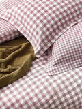 Barton Check cotton duvet cover and pillowcase set (British brand)