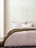 Barton Check cotton duvet cover and pillowcase set (British brand)