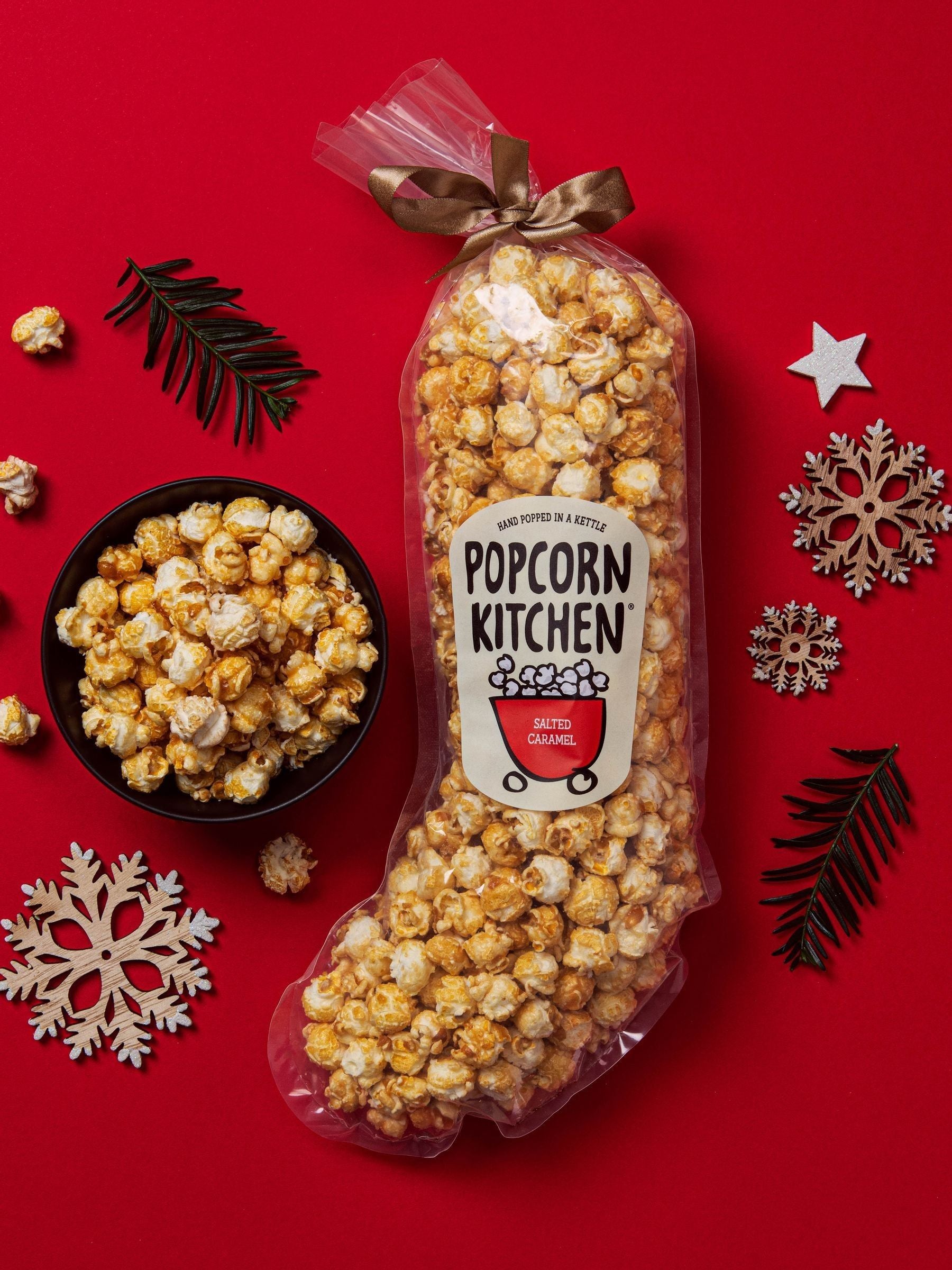 Popcorn Kitchen Salted Caramel Chocolate Brownie Stocking 460g, imported from the UK