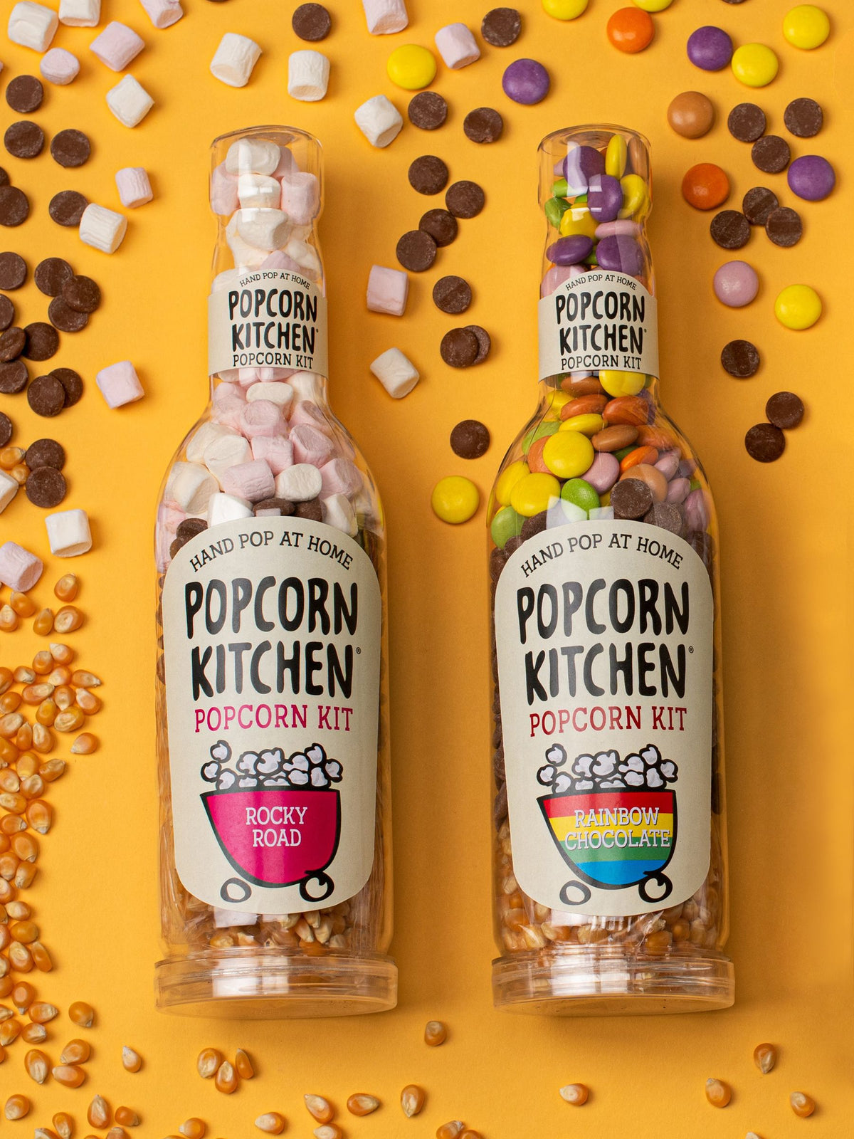Popcorn Kitchen twin pack for gourmet chocolate popcorn, imported from the UK