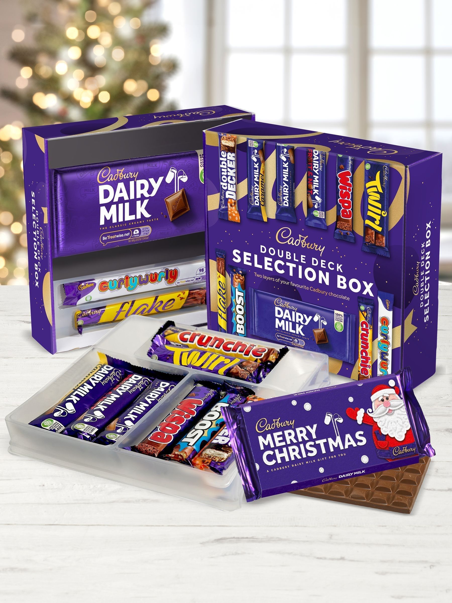 Cadbury Christmas Double Deck Chocolate Selection Box - British product