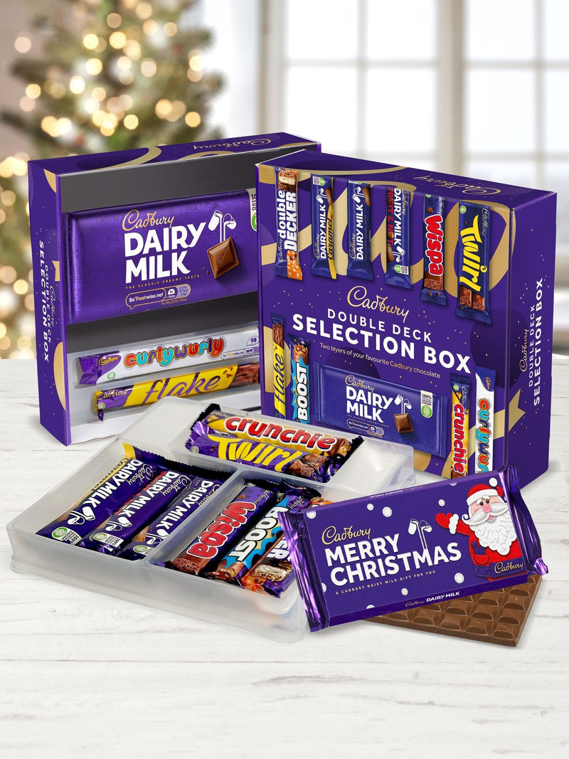 Cadbury Christmas Double Deck Chocolate Selection Box - British product
