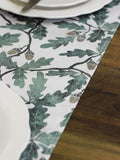 Avalon Home Green Oak 100% Cotton Table Runner
