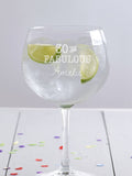 Personalised Fabulous Gin Glass by Loveabode