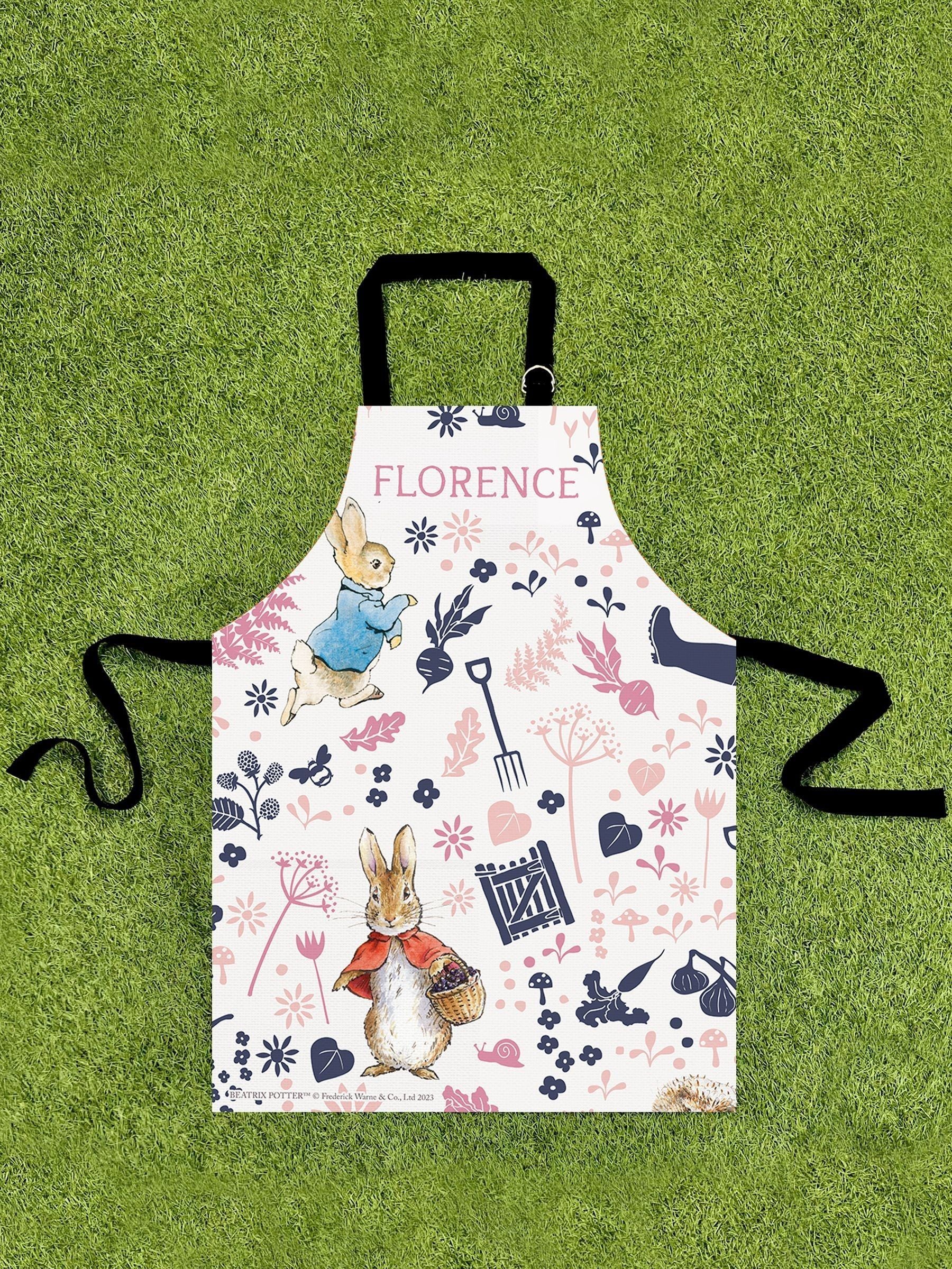 Star Editions personalised Pink Peter Rabbit apron 60x40cm (British brand)