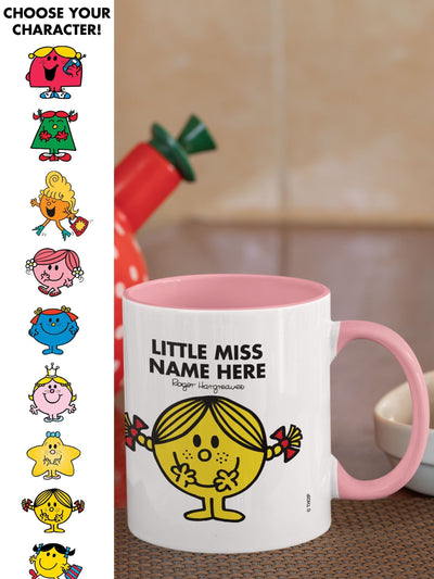 Star Editions Personalised Little Miss Colour Handle Porcelain Mug