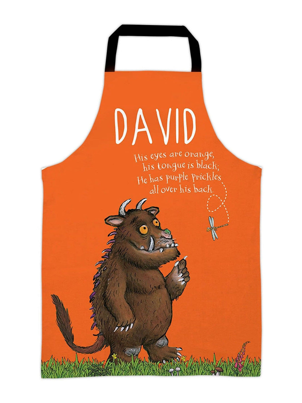 Star Editions Orange Personalised Gruffalo apron adult size (British brand)
