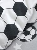 Catherine Lansfield football duvet cover set in grey - British product