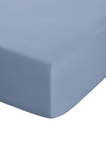 Catherine Lansfield Chambray Blue Percale Fitted Sheet - British product
