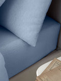 Catherine Lansfield Chambray Blue fitted sheet - British product