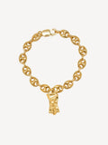 Hermina Athens Gold Sterling Pedestal Moonlight Bracelet, UK version