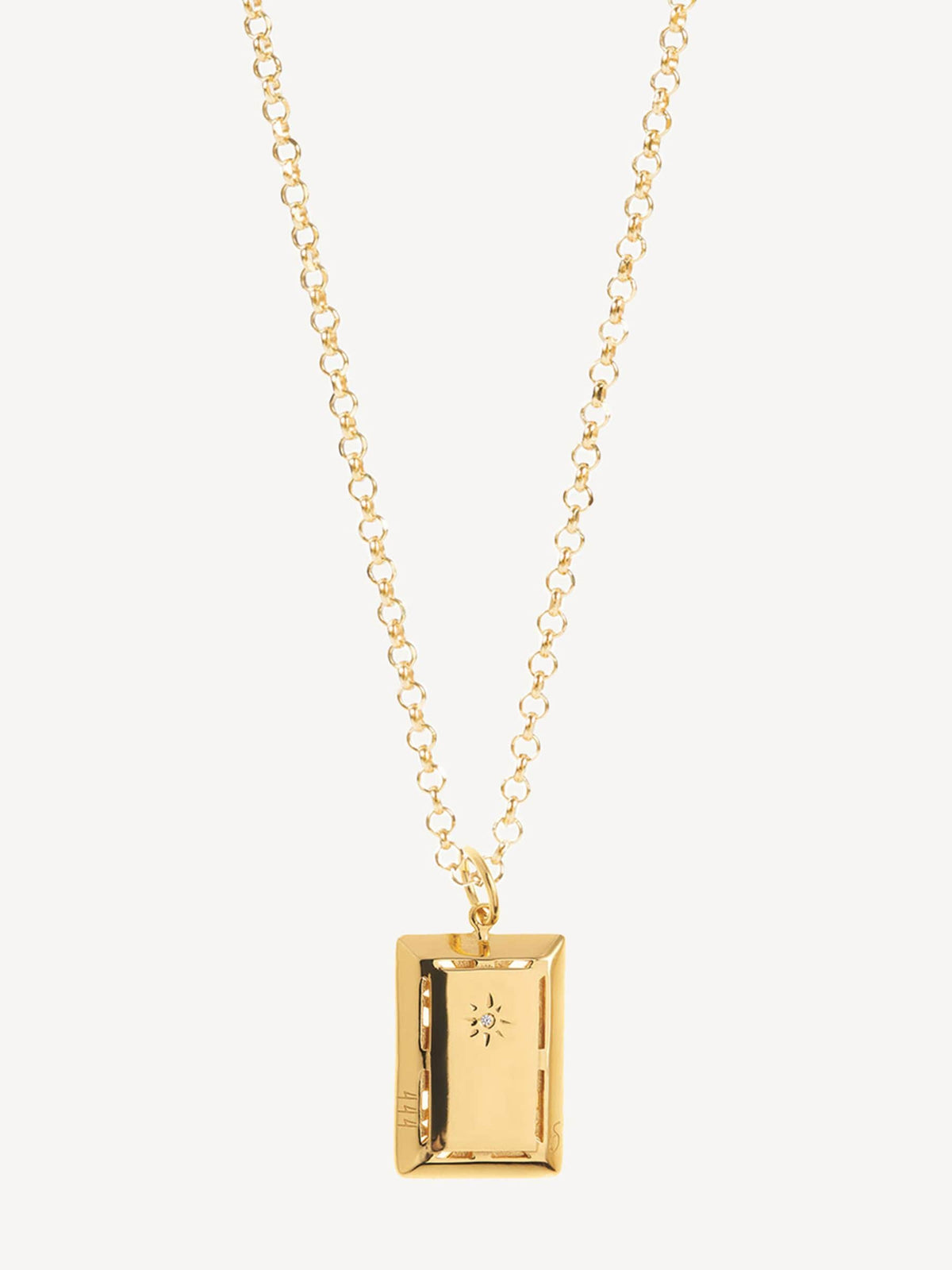 Hermina Athens gold plated angel pendant necklace, UK version