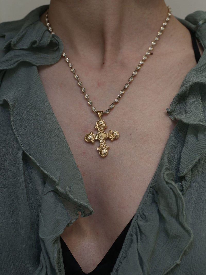 Hermina Athens King Neptune Anchor Chain Necklace, UK version