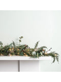 Lights4fun pre lit frost berry and pinecone garland 2m, UK version