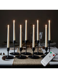 Lights4fun Ivory TruGlow® Remote Control LED Taper Candles