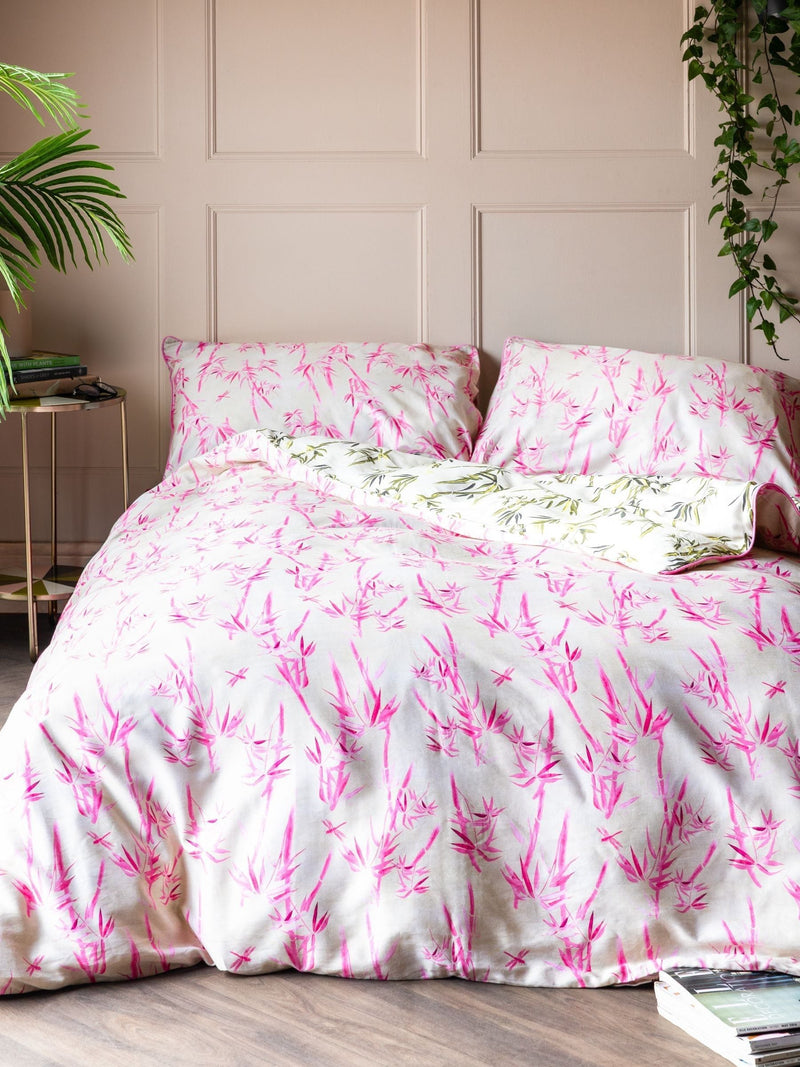 Rockett St George Vintage Bamboo duvet and pillowcase set, imported from the UK