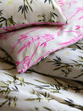 Rockett St George Vintage Bamboo duvet and pillowcase set, imported from the UK