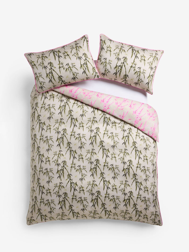 Rockett St George Vintage Bamboo duvet and pillowcase set, imported from the UK