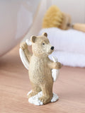 Bertie Bear bathroom ornament with towel, imported from the UK