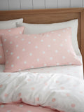 Catherine Lansfield blush pink polka dot duvet cover set - British product