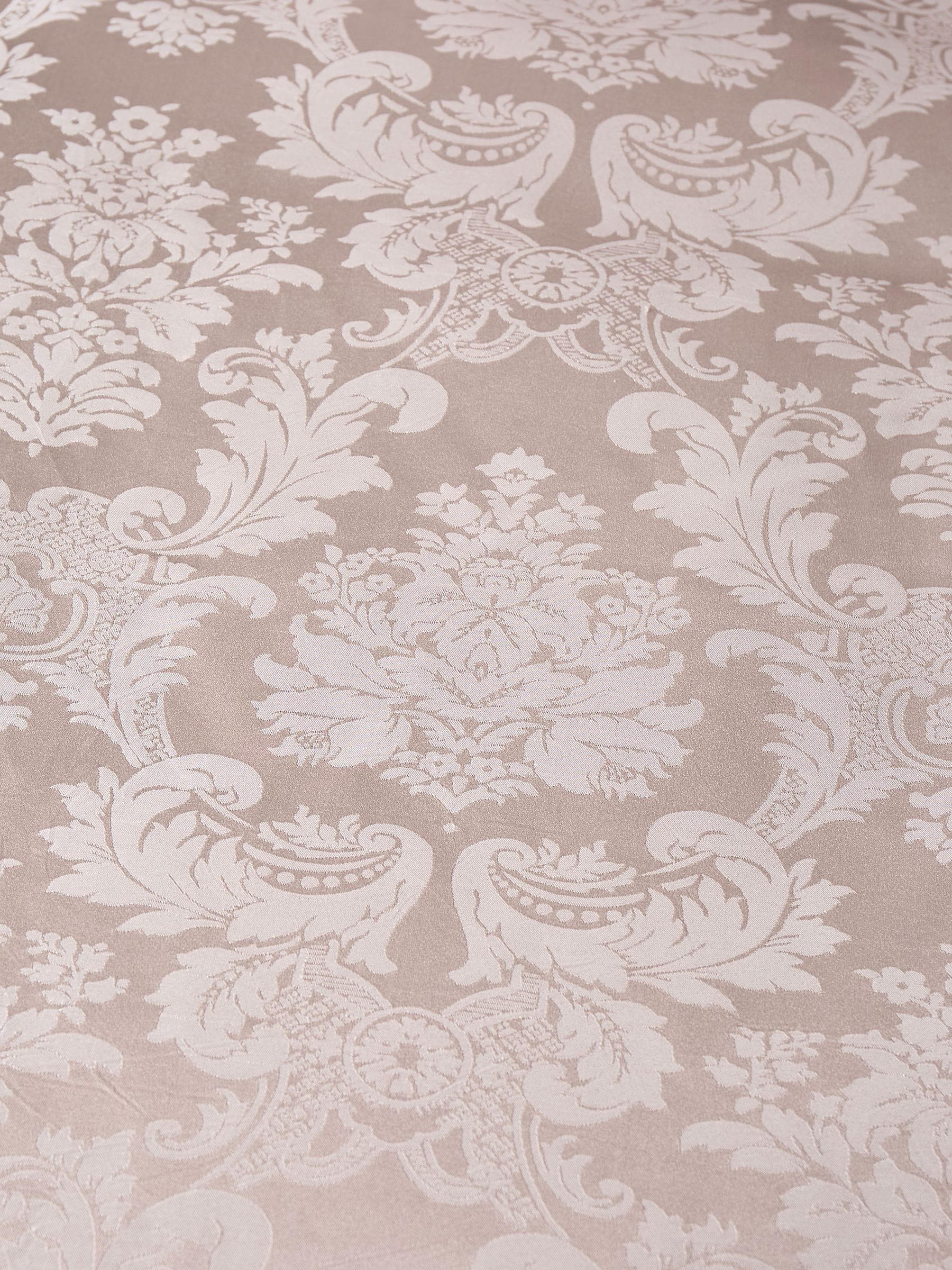 Catherine Lansfield champagne damask jacquard duvet cover and pillowcase set - British product
