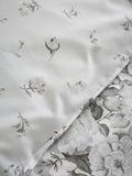 Catherine Lansfield silver grey elinda floral reversible duvet cover set - British product