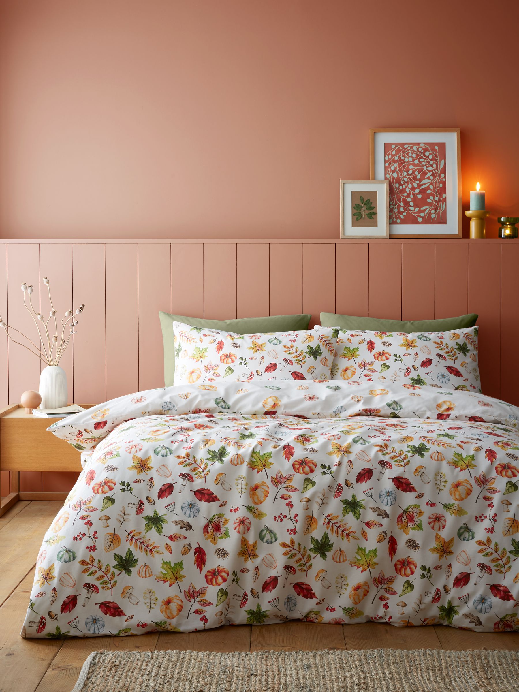 Catherine Lansfield pumpkin duvet cover set - British product