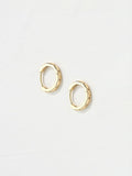 FatFace Gold Tone Gem Huggie Hoops Earrings