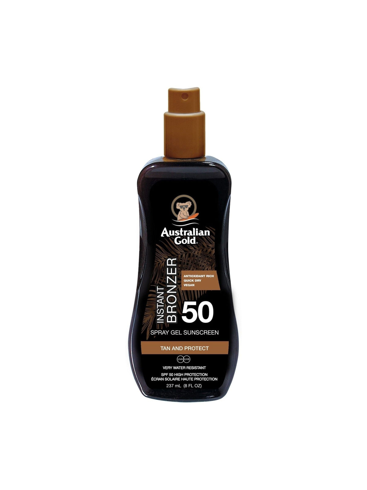 Australian Gold SPF 50 sun cream with bronzer 237ml - British product