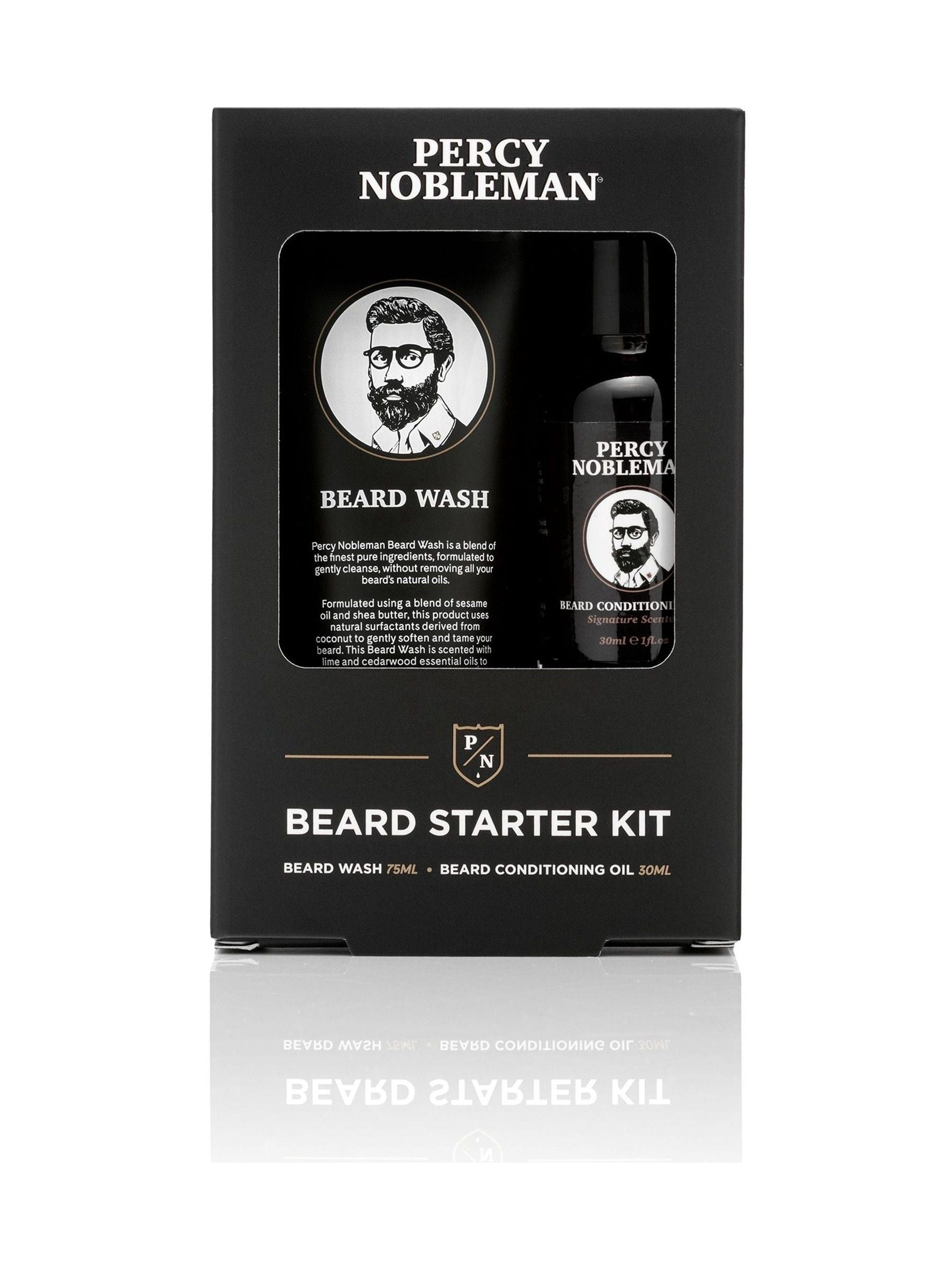 Percy Nobleman beard starter kit, imported from the UK