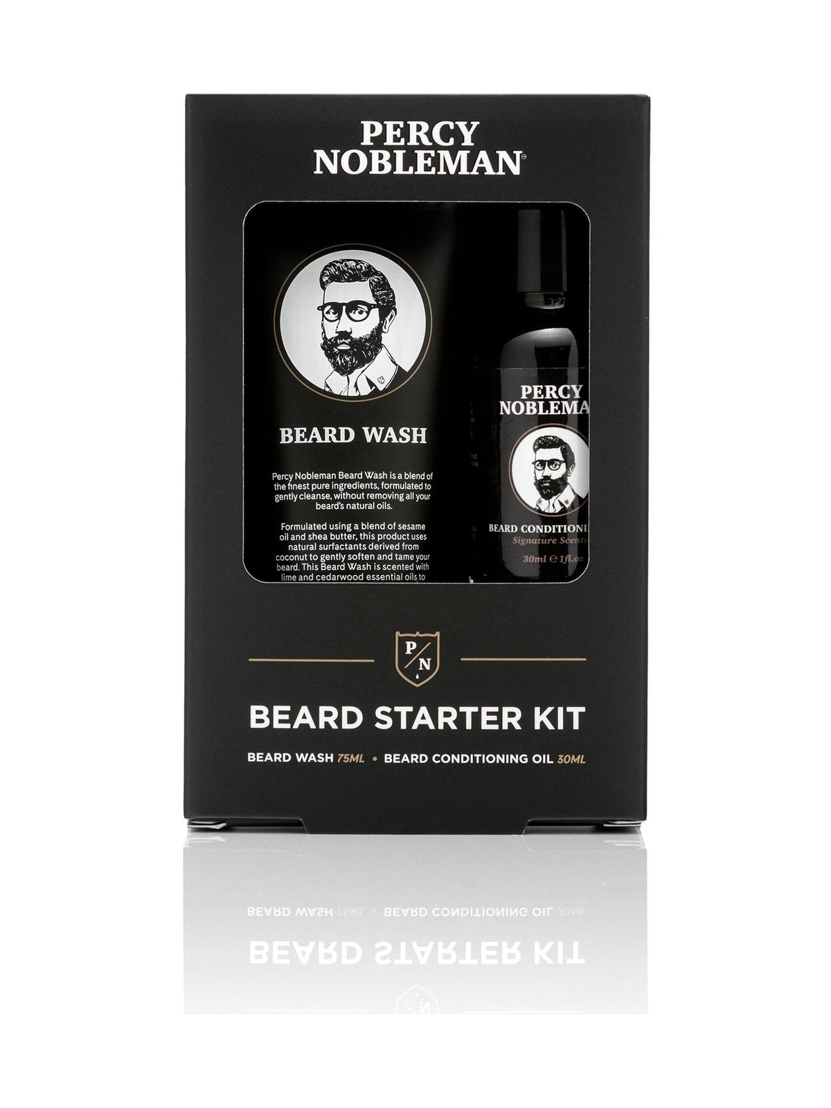Percy Nobleman beard starter kit, imported from the UK