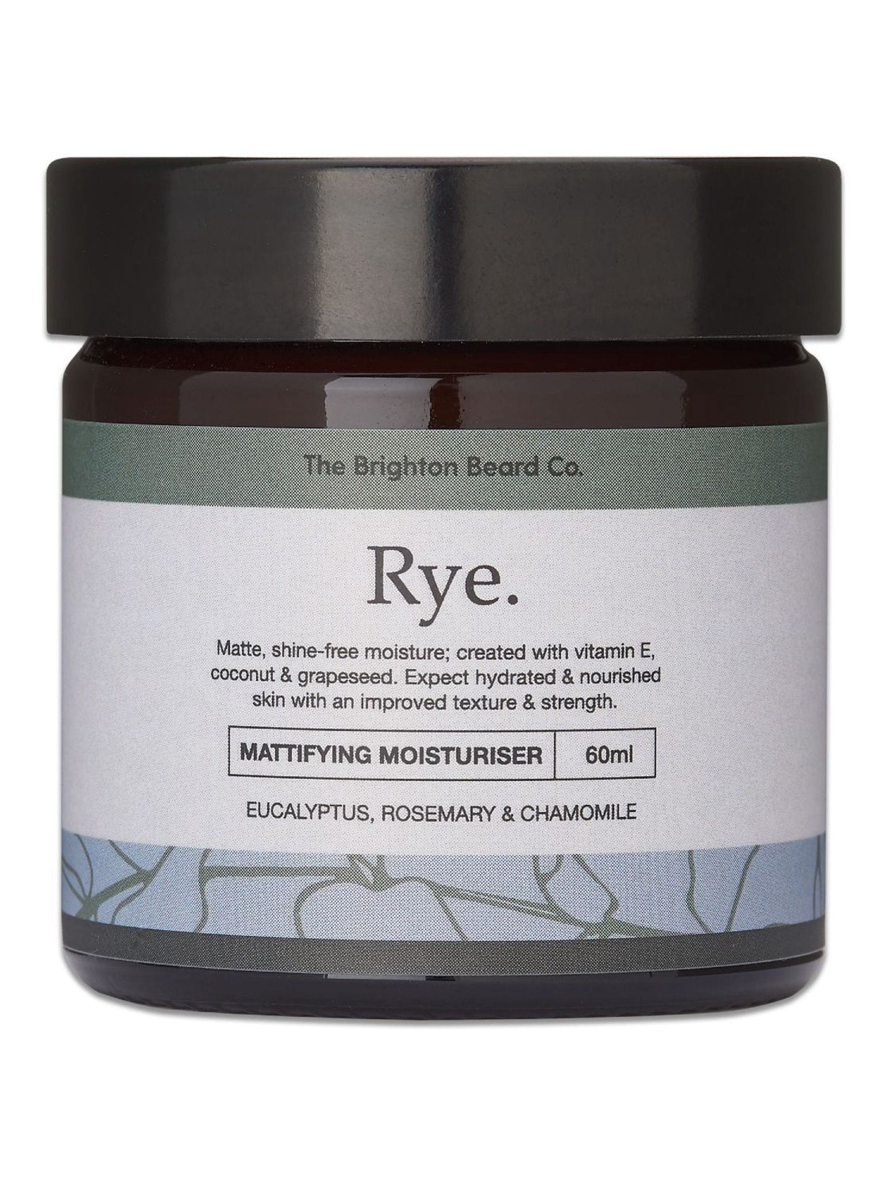 The Brighton Beard Co. Rye Mattifying Moisturiser 60ml (British brand)