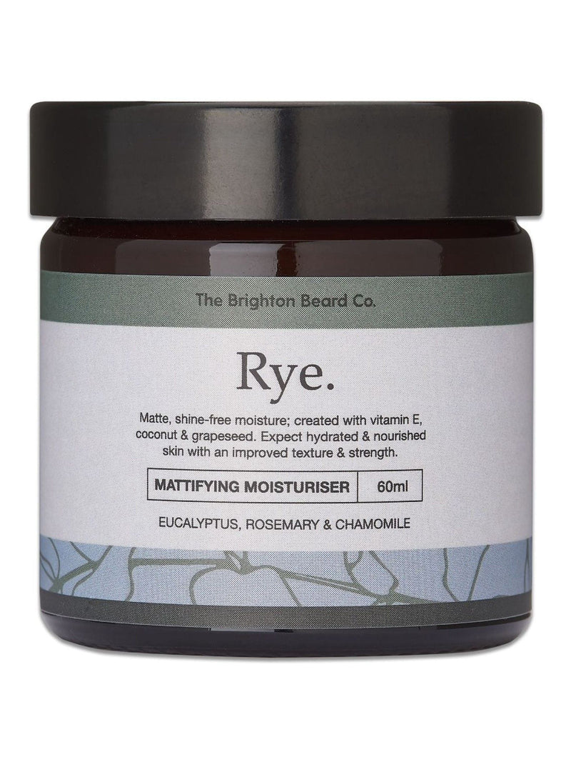The Brighton Beard Co. Rye Mattifying Moisturiser 60ml (British brand)
