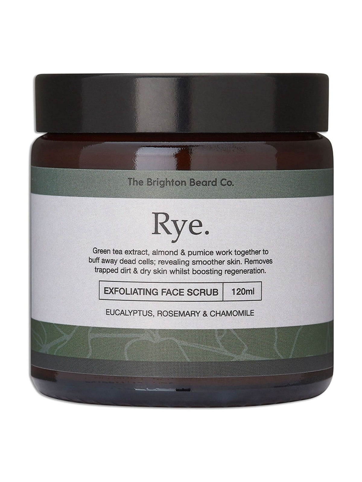 The Brighton Beard Co. Rye Exfoliating Face Scrub 120ml (British brand)