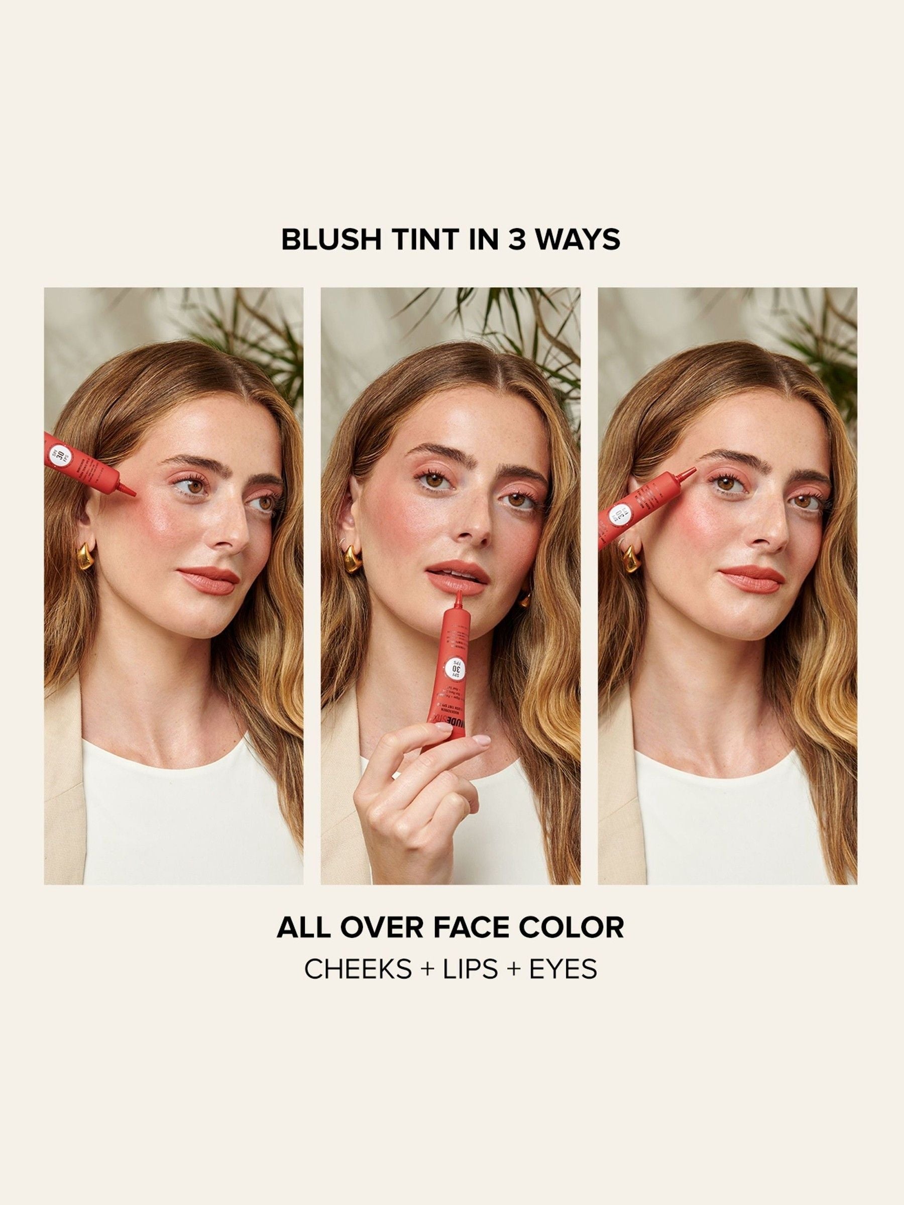 NUDESTIX Nudescreen Blush Tint SPF 30, imported from the UK