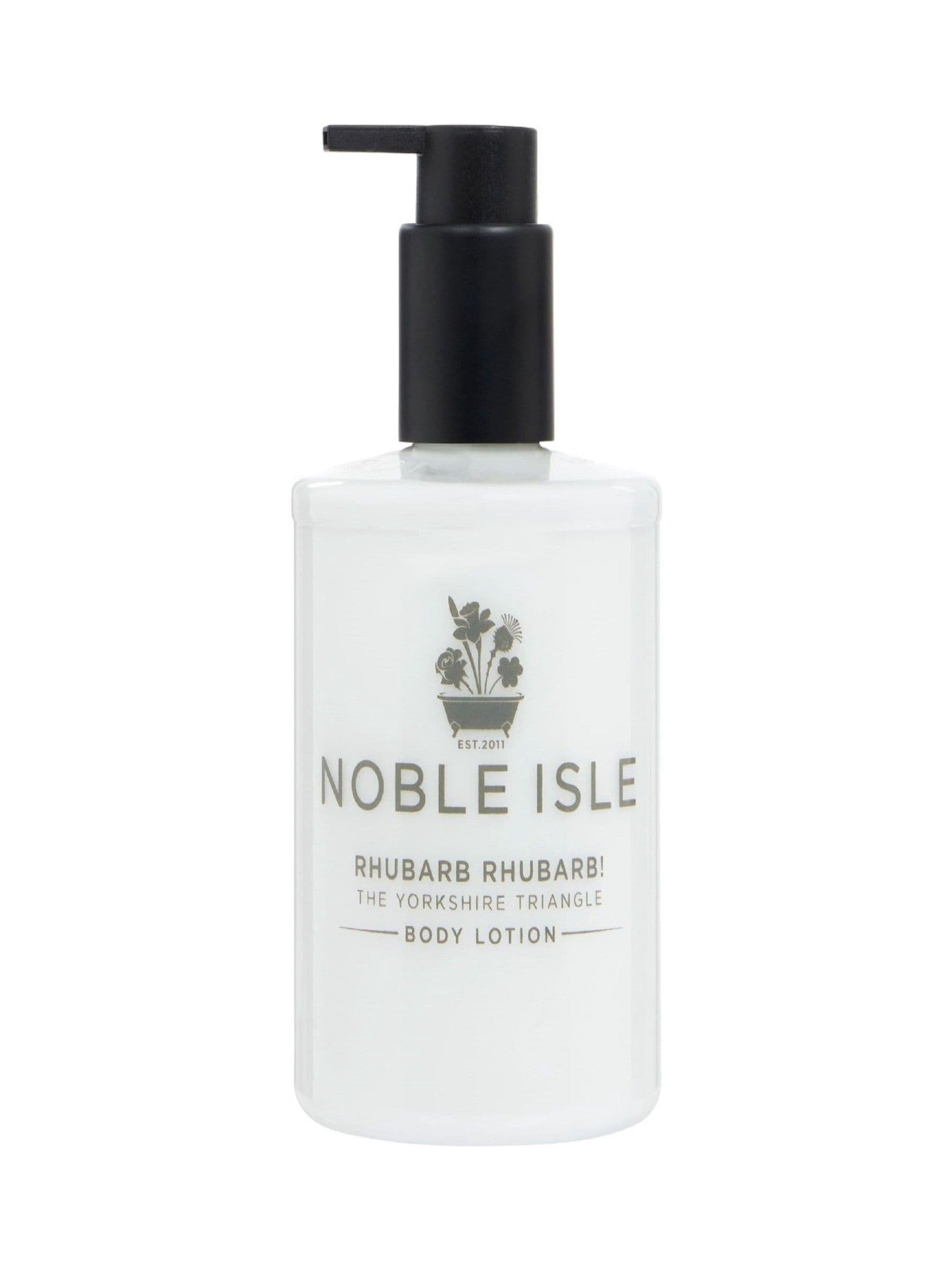 Noble Isle Rhubarb Rhubarb body lotion 250ml, imported from the UK
