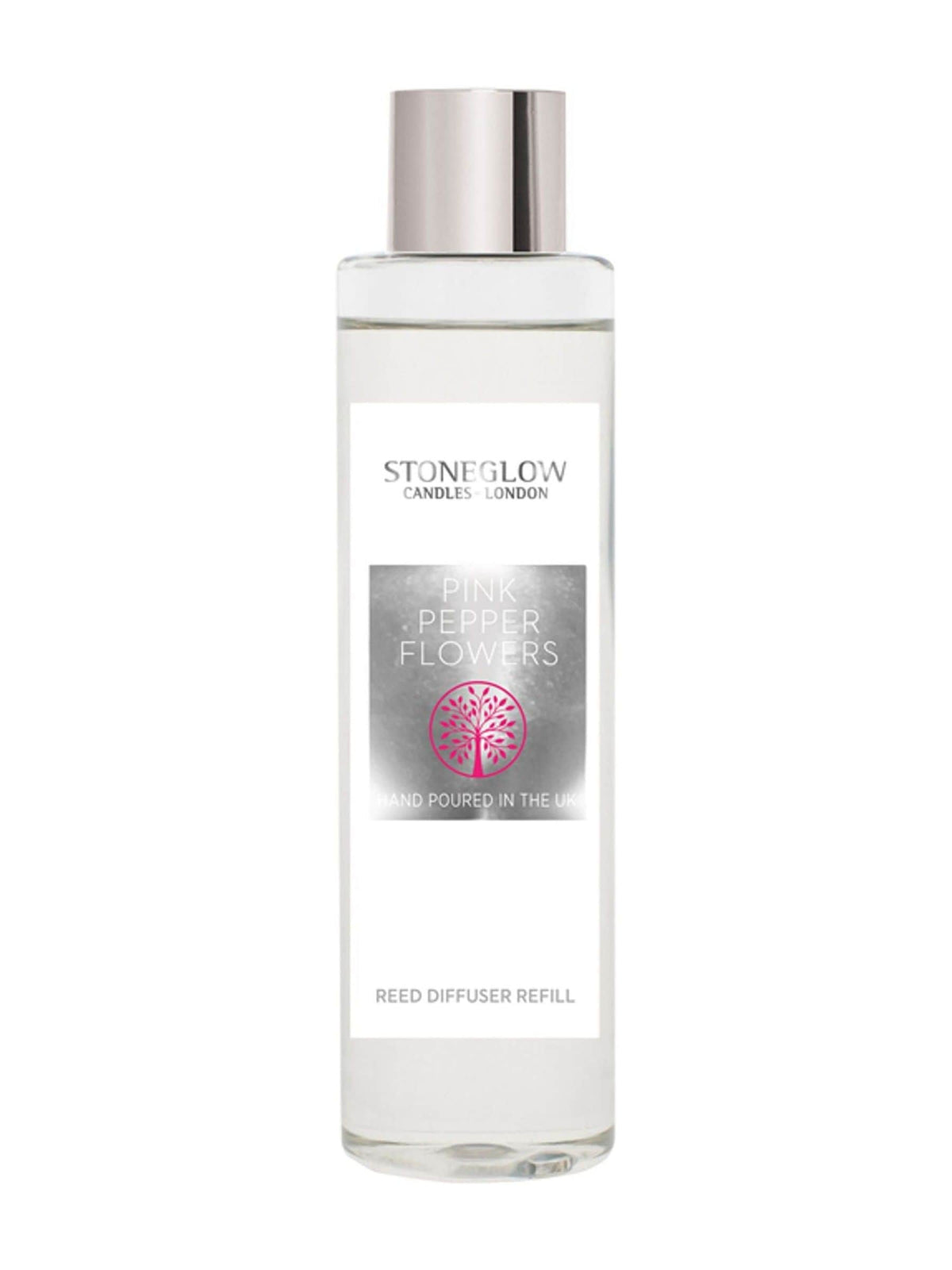 Stoneglow Pink Pepper Flowers reed diffuser refill 210ml (British brand)