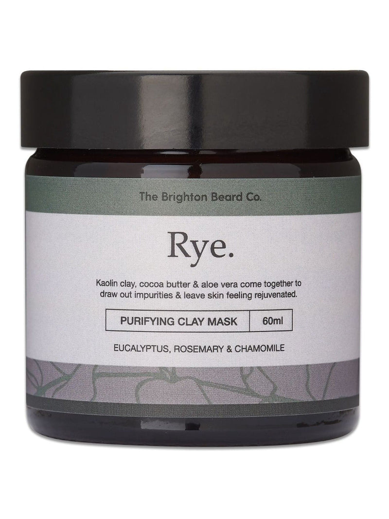 The Brighton Beard Co. Rye Purifying Clay Mask 60g (British brand)