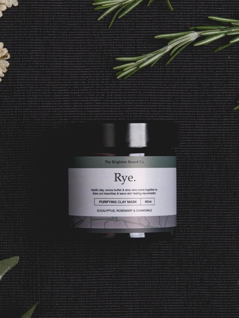 The Brighton Beard Co. Rye Purifying Clay Mask 60g (British brand)