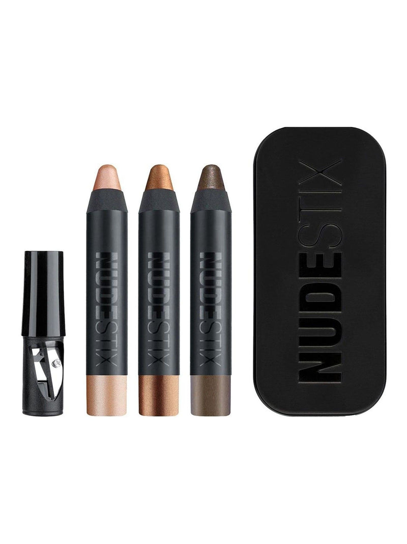 NUDESTIX mini metallic eye pencil kit, imported from the UK