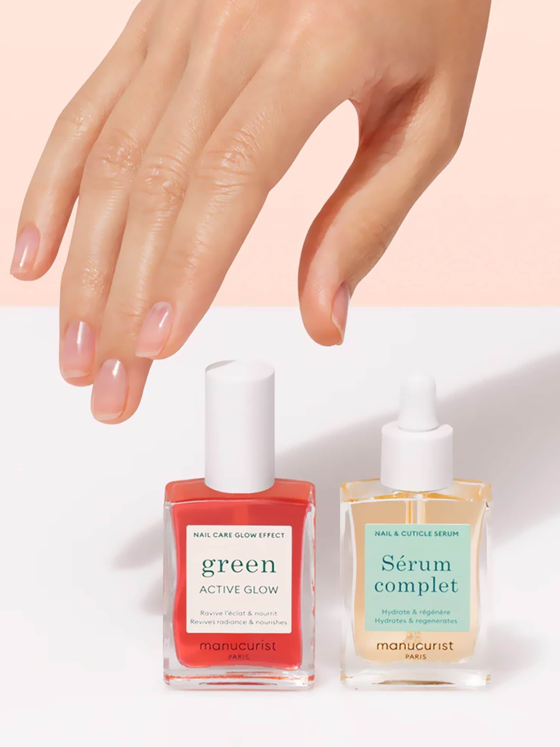 Manucurist Healthy Glow Duo nail set, imported from the UK
