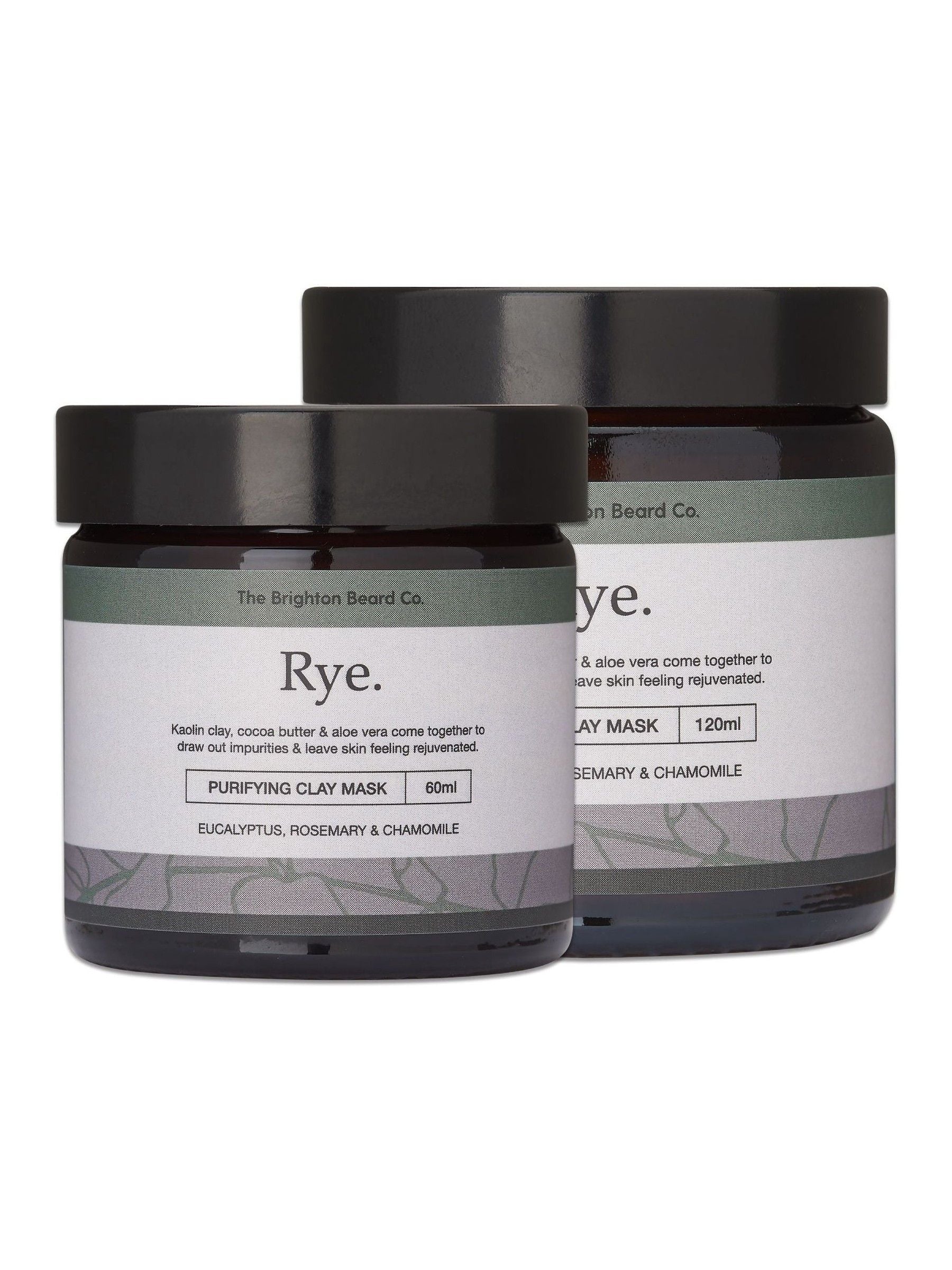 The Brighton Beard Co. Rye Purifying Clay Mask 120g (British brand)